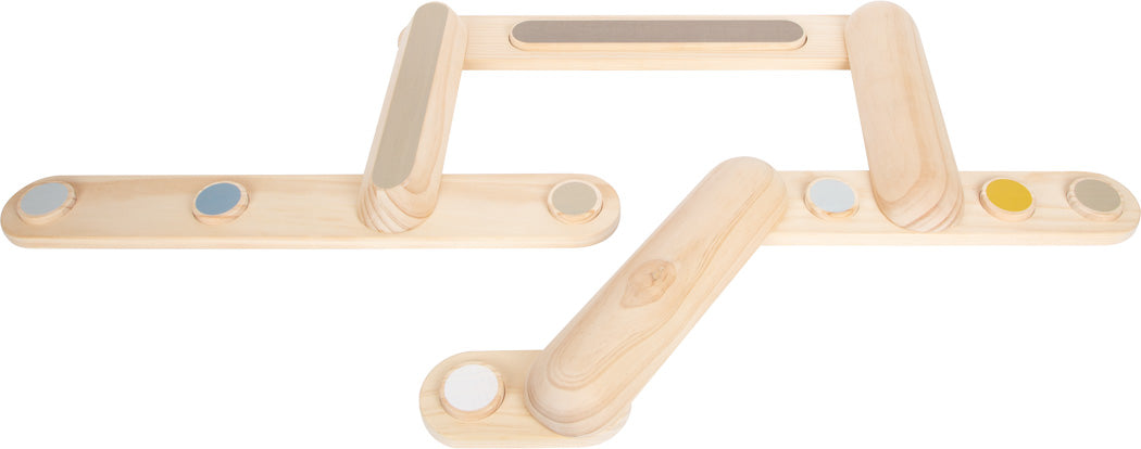 afnvægisslár settar saman í zig-zag braut – Adventure