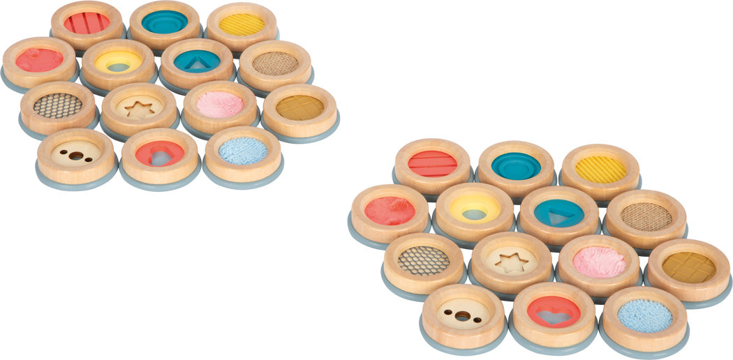 Skynjunar minnisspil þar sem para þarf saman spil með sömu áferð