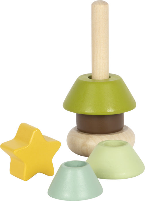 Jólatrés staflturn úr við