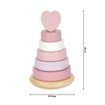 Staflturn stærðarmynd – viðarleikfang 17 cm á hæð