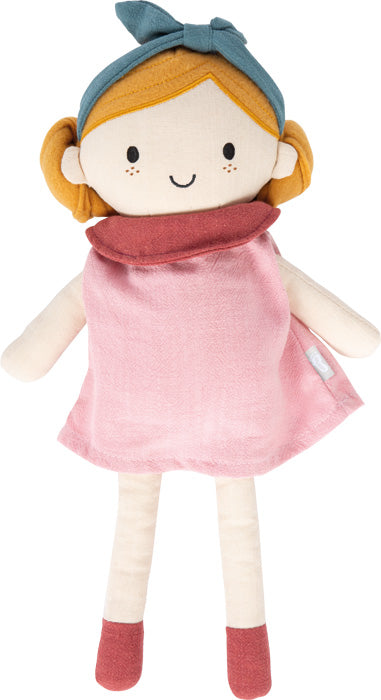 Lína tuskudúkka í fallegum bleikum kjól