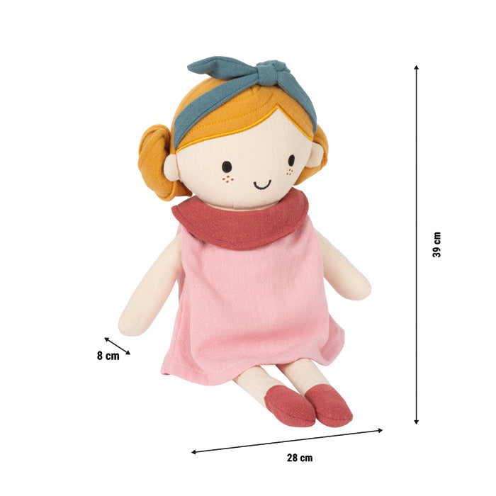 Lína mjúk tuskudúkka frá Small Foot – 39 cm barnadúkka