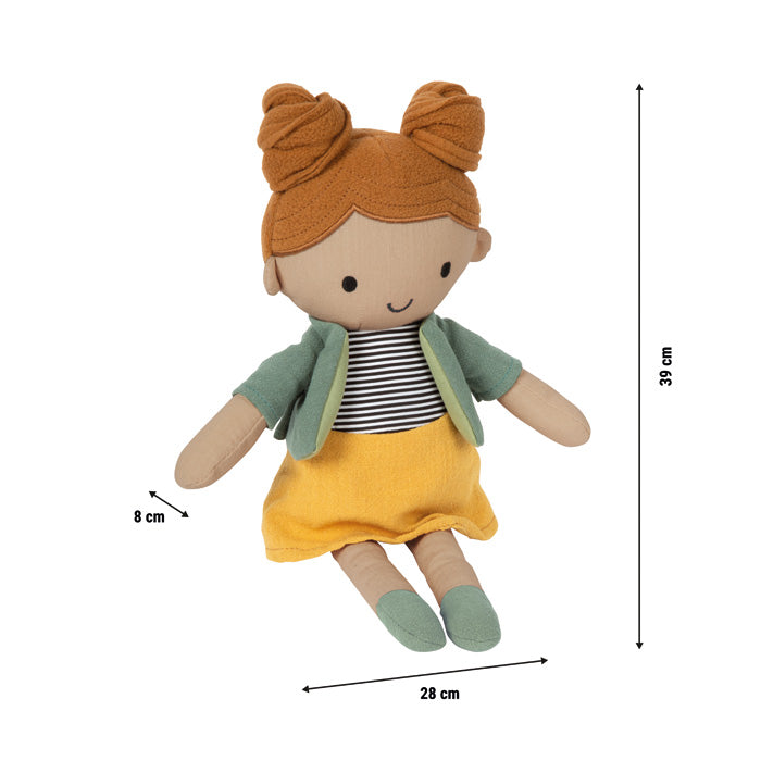 Mæja mjúk tuskudúkka frá Small Foot – 39 cm barnadúkka