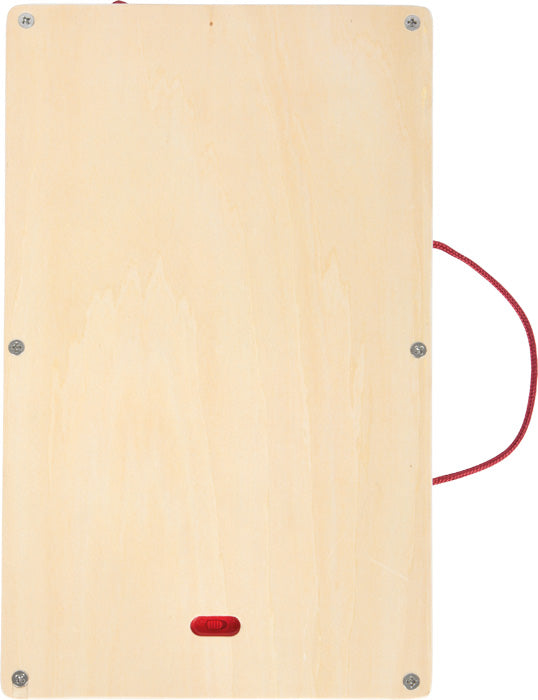 Bakhlið LCD teiknibrettis með læsingarrofa