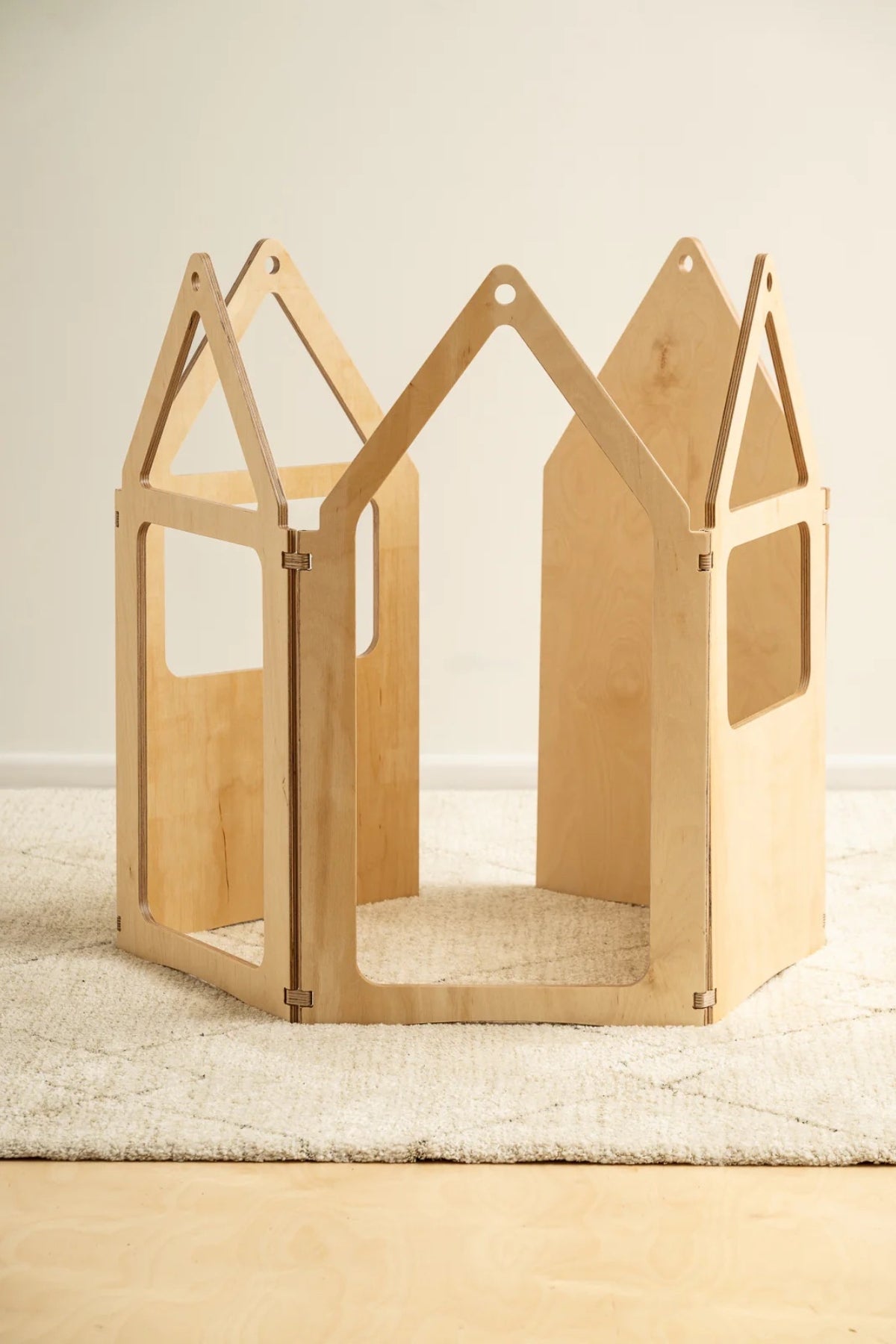 ZigZag+ viðar hús náttúrulegur litur – Montessori leikfang fyrir börn