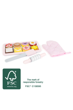 FSC vottað bökunarsett frá Small Foot, úr við og textíl