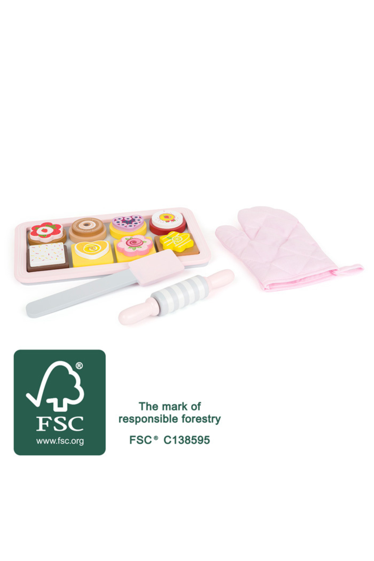 FSC vottað bökunarsett frá Small Foot, úr við og textíl