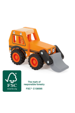 Grafa úr FSC-vottuðum við fyrir börn á hvítum bakgrunni