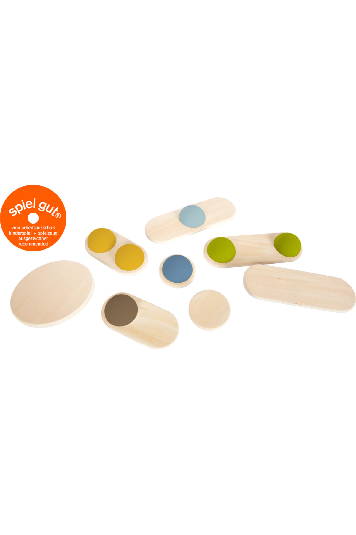 Adventure jafnvægiskubbar úr við í mismunandi stærðum og litum fyrir börn