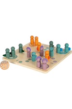 Klassískt Ludo spil með risaeðluþema fyrir skemmtilegan fjölskylduleik
