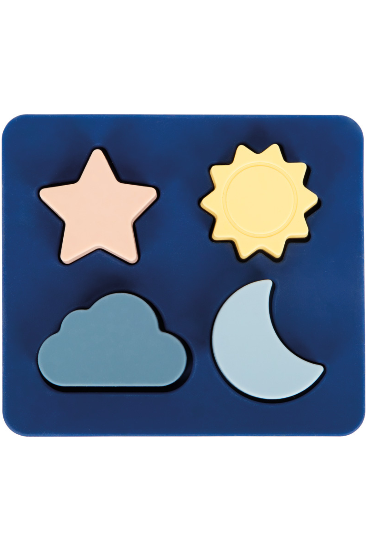 Sílíkon púsl frá Small Foot blátt á litinn