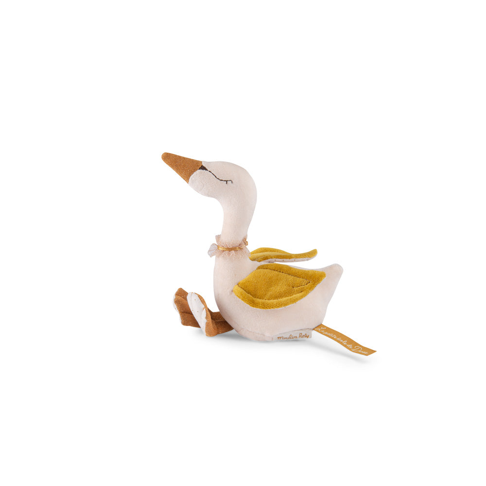 Svanur hringla með gullvængjum frá Moulin Roty á hreyfingu