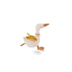 Mjúk svanahringla frá Moulin Roty með gylltum vængjum