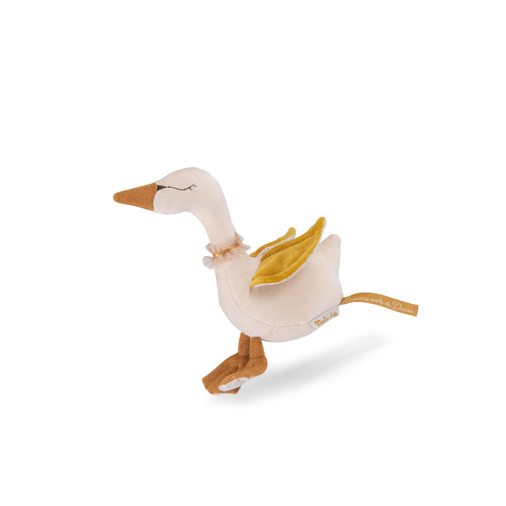 Svanur hringla frá Moulin Roty með gullvængjum og gylltum goggi