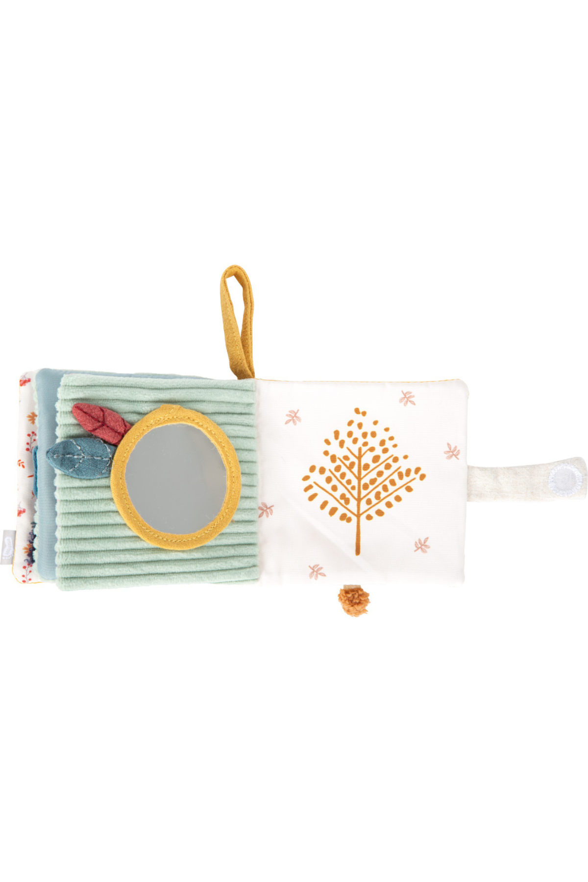 Litla ljónið mjúk bók lokuð með ljónamynd – baby fabric book