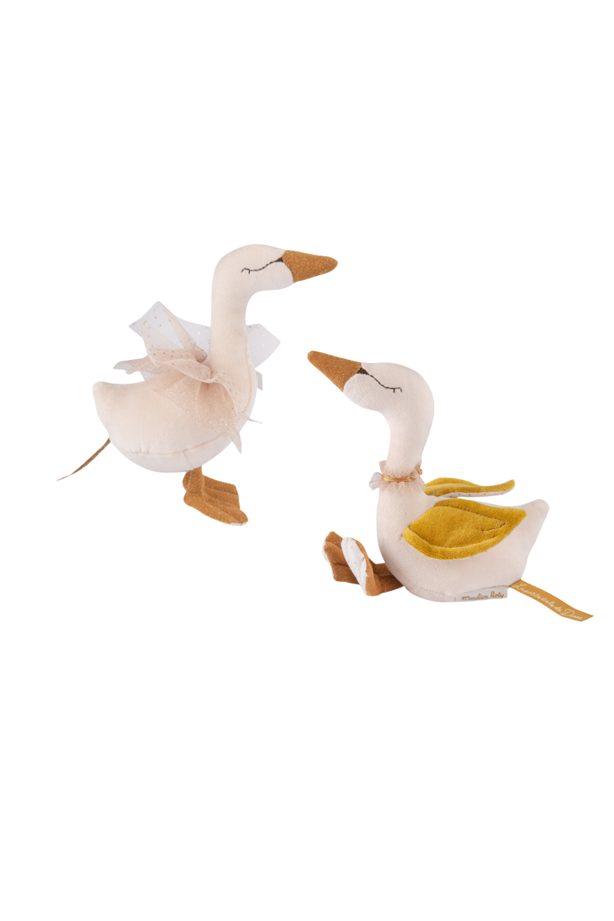 Mjúkar svanahringlur frá Moulin Roty – hliðarsýn