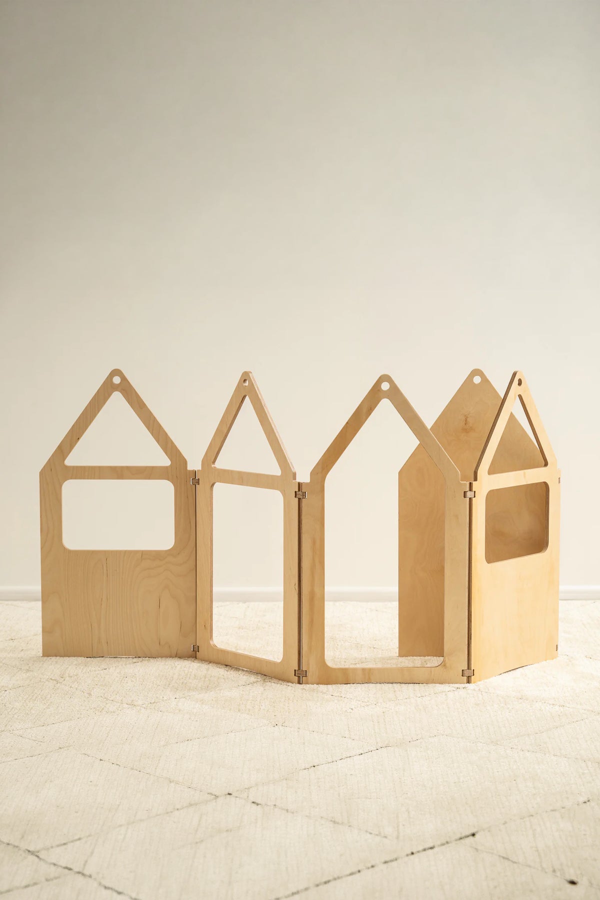 ZigZag+ viðar hús – náttúrulegt Montessori leikfang